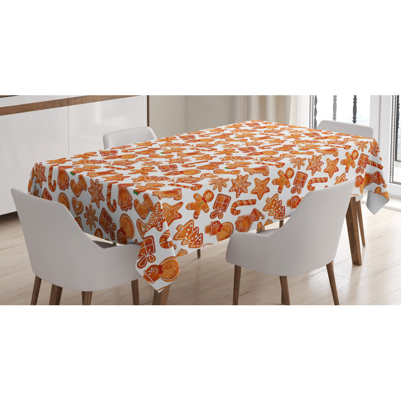 Geometric Christmas Tablecloth, 90" L x 60" W