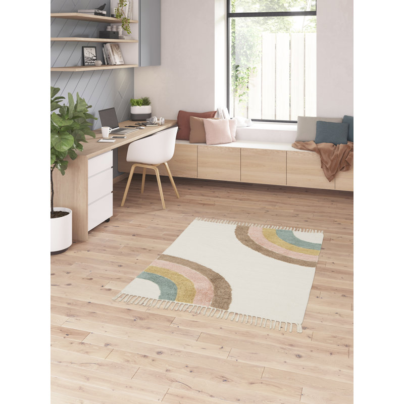 Geraghty Rainbow Childrens Area Rug, Rectangle 120 x 170cm