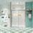 Sliding Shower Door With 5/16" Tempered Glass And Waterproof Function - Bathroom Space-124069866