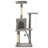 vidaXL Cat Tree Gray Particle board, soft plush, sisal rope Medium