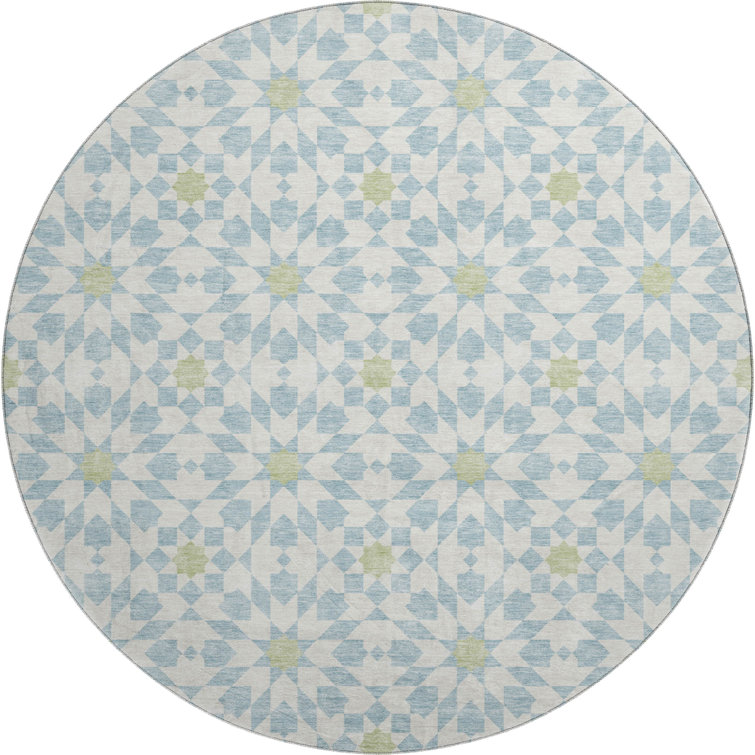 Premium Machine Washable Tweedy Sky Rug