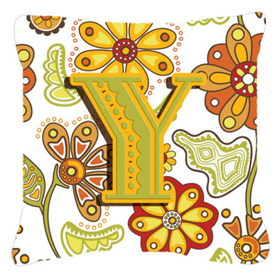 Coussin décoratif intérieur/extérieur mongram letter