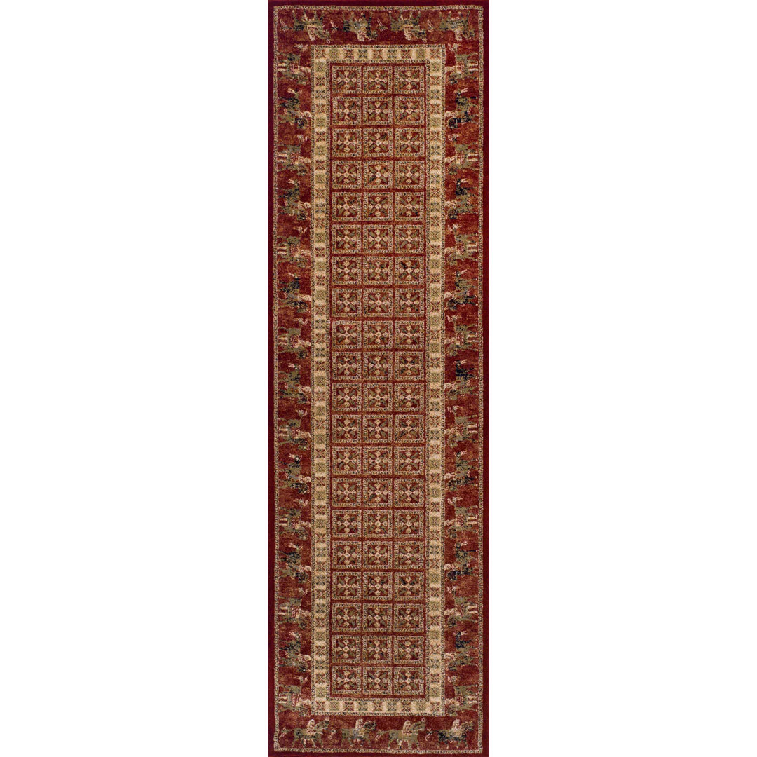 Chiedu Wool Red Rug