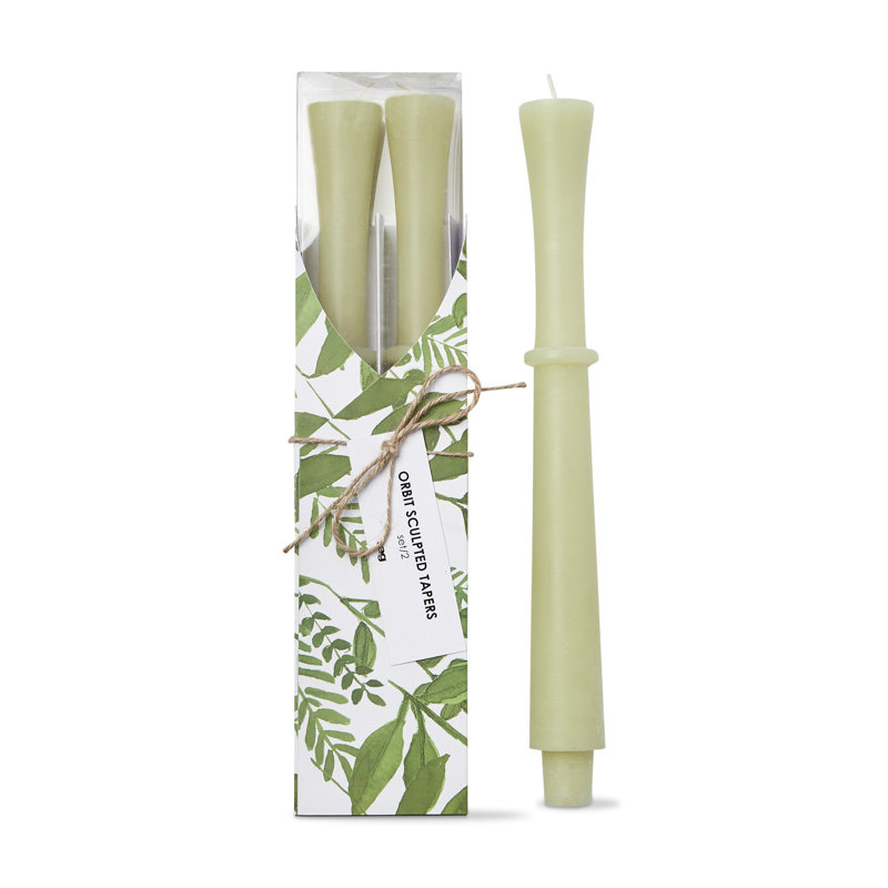 Bougie fantaisie non parfumée avec porte-étain