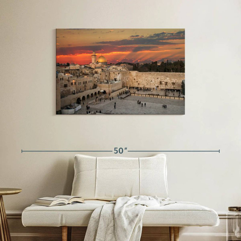 Hannes Jerusalem Temple Mount, 26" H x 39" W