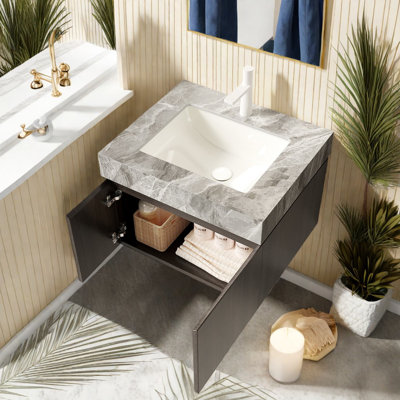 Meuble-lavabo et lavabo flottant 24 po