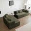 Canapés modulaires | Canapé à siège profond minimaliste moderne de 127,5 po | Sans assemblage | Pour les appartements de salon-1341191480