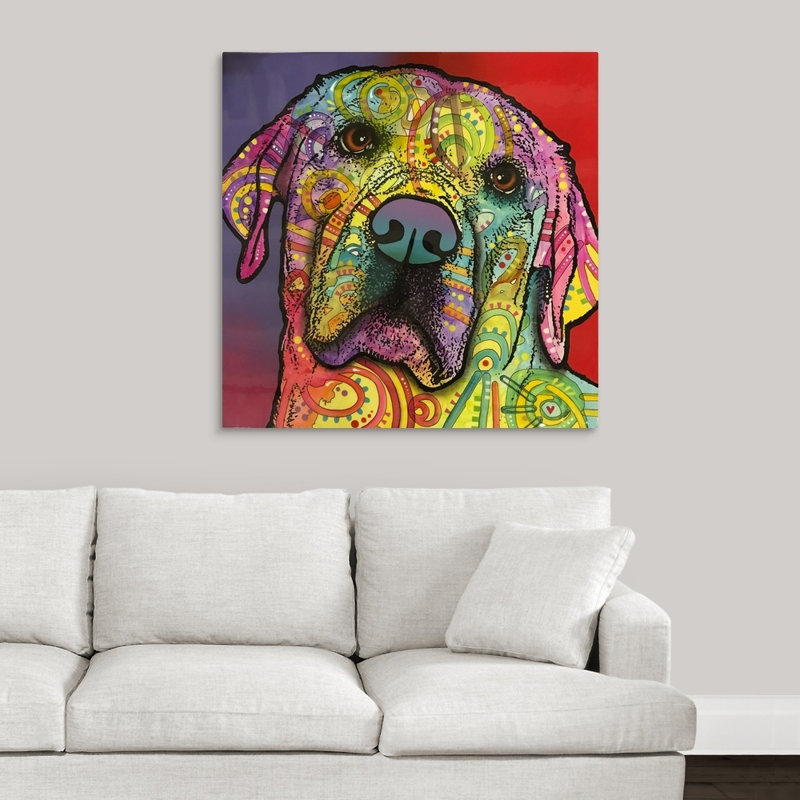 " Starry Lab " by Dean Russo, 35" H x 35" W x 1.5" D, Wrapped Canvas