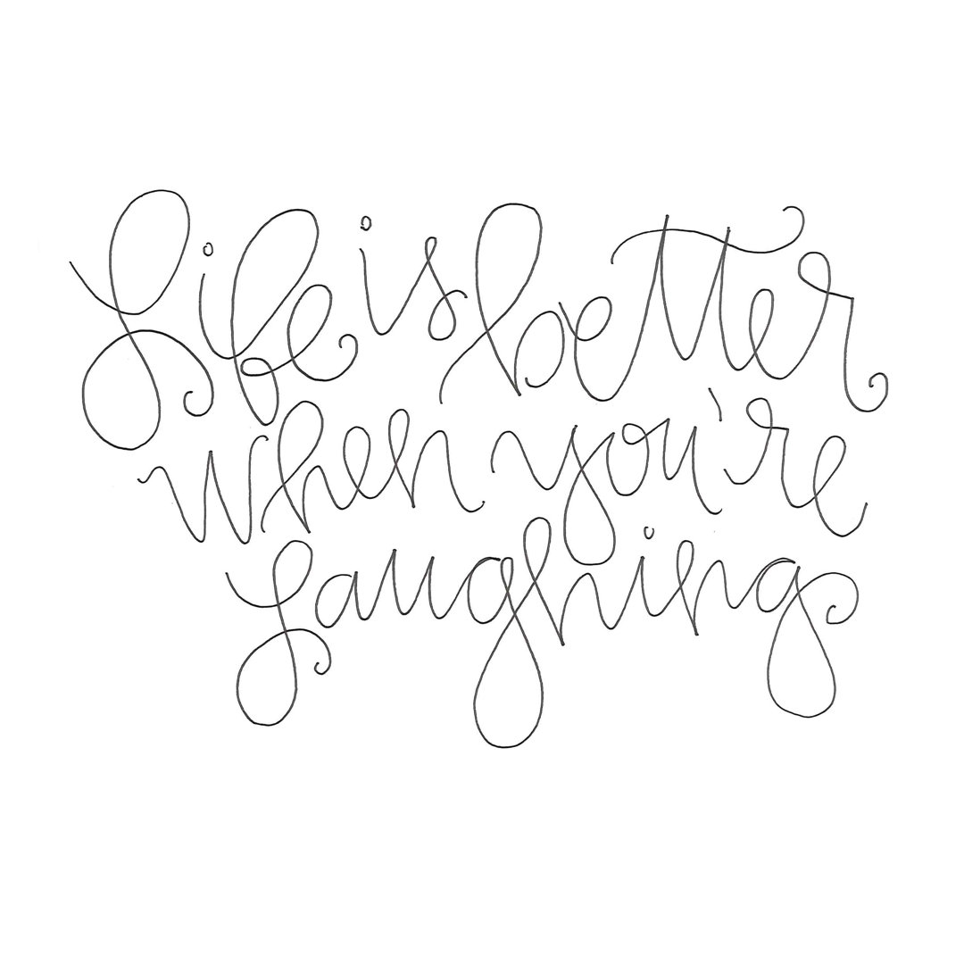 Life Is Better When Youre Laughing - Wrapped Canvas Art Prints