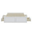 Base de lit plateforme en bois grand format - 6 tiroirs (rangement spacieux pour la literie / les vêtements)-1746699420