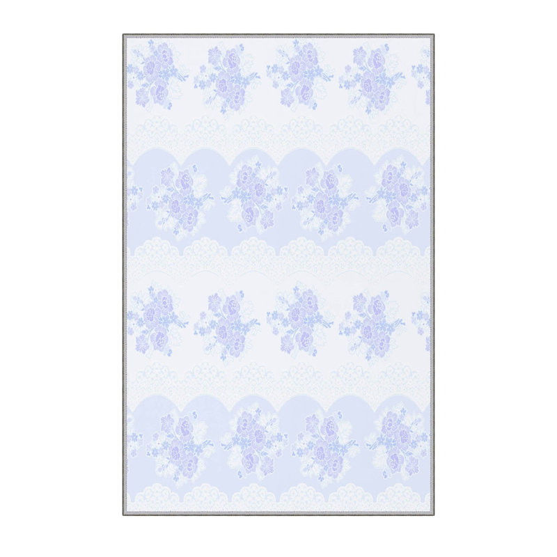 Soft Hall Carpet (2.6 x 4.9 ft), 100% Polyester, 0.3 in Pile Height | Antibacterial, Non-Slip Underside, 650 g/m² | Machine Washable, 3D Digital Print | Perfect for Living Room, Entryway & Bedroom Décor