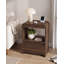 Tables de chevet de 40 cm de large, en bois, avec tiroir et station de recharge-1802805340