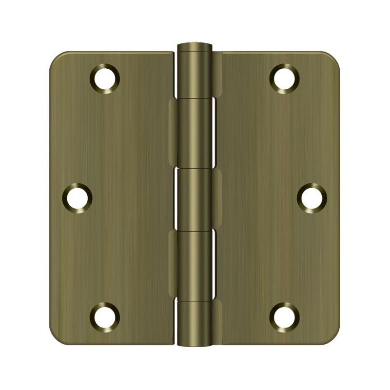 Steel Hinge, Antique Brass