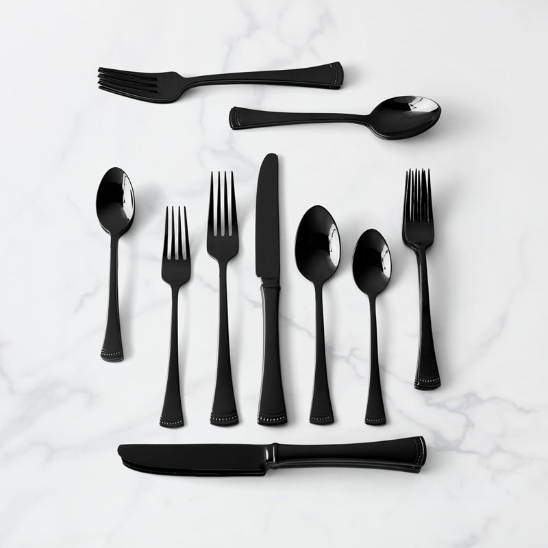 Ensemble de couverts 20 pièces Lenox Portola, Noir