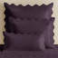 Ensemble de housse de couette en coton aubergine Elsie 6 pièces-115684604