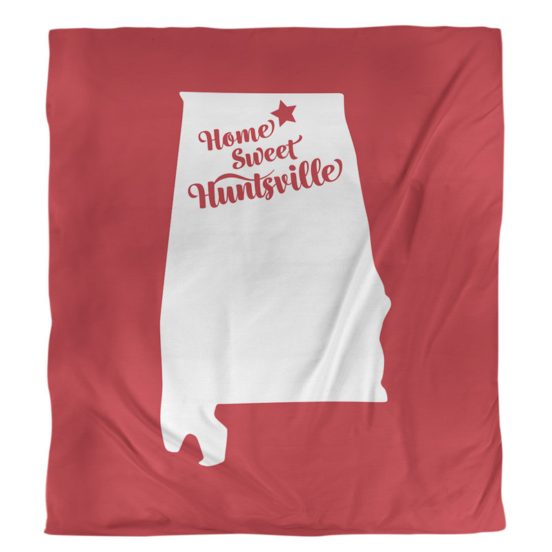 Housse de couette alabama Huntsville, Housse de couette simple TG, Rouge