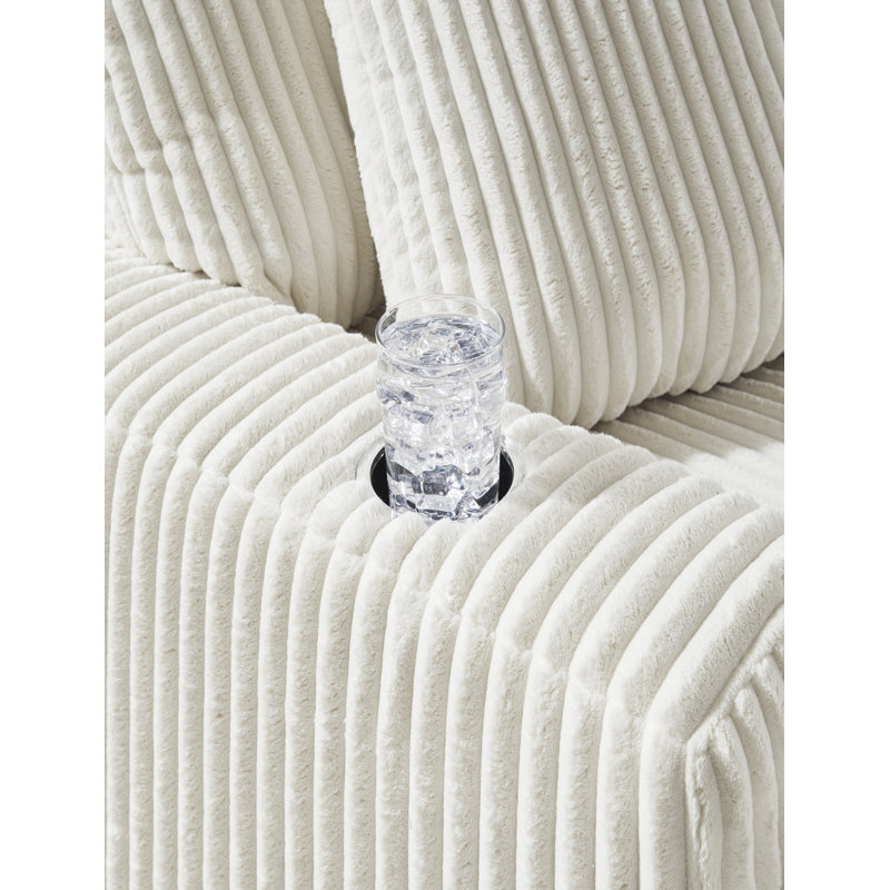Méridienne Lindyn Ivory, Beige