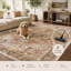 Tapis à motif floral lavable Fillender-103519311
