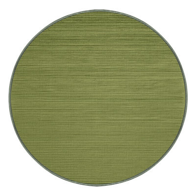 Machine Washable Solid Green Area Rug