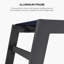 Chaise longue d'extérieur en métal avec table-871936569