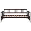Lit simple moderne en bois massif avec canapé-lit multifonctionnel espresso-128966232