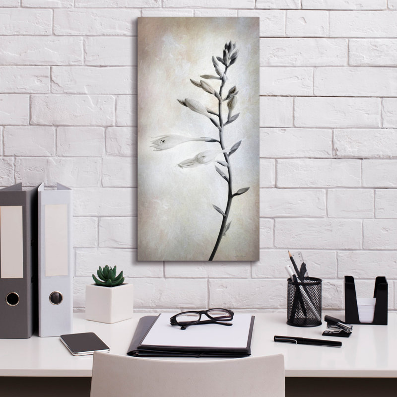Toile épique «Hosta Blossoms Ii» par Lori Deiter, graffiti épique, 12 po x 24 po