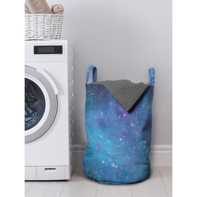 Ambesonne Fabric Laundry Bag with Handles