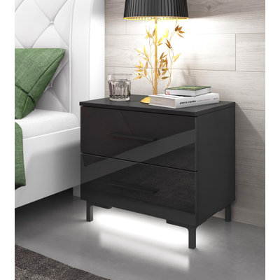Varonique 2 Drawer Bedside Table