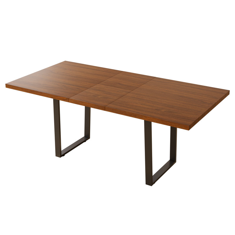 Extendable Metal Base Dining Table