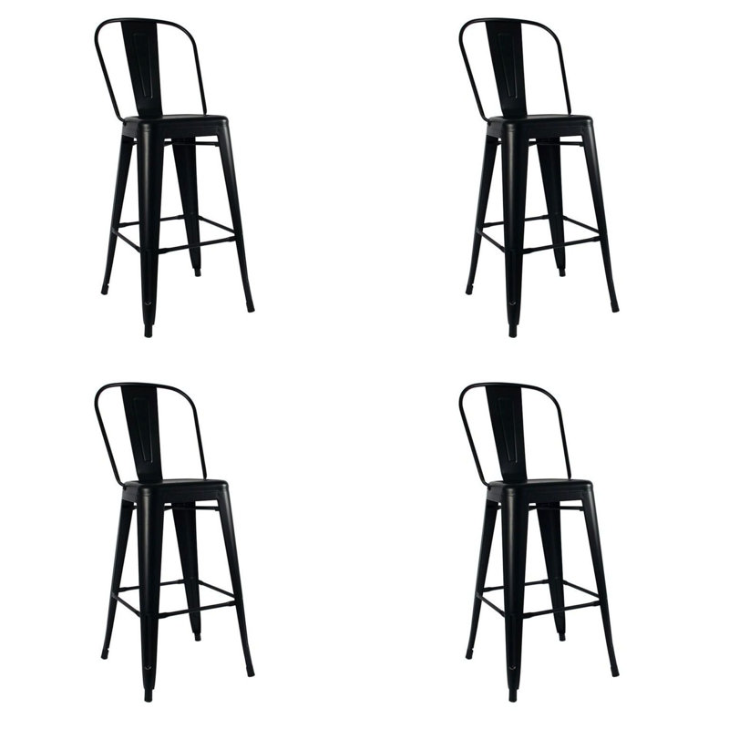 Tabouret 30 "Cazzie, Noir