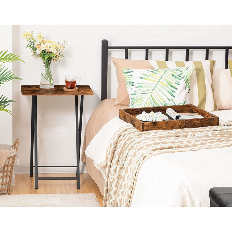 Saboun Tray Top Cross Legs End Table