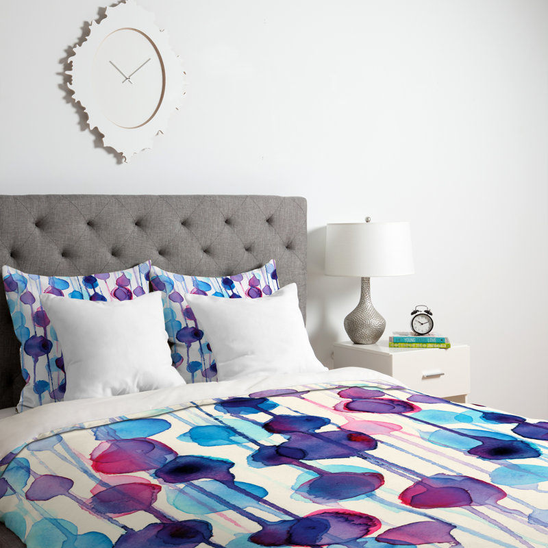 CMYKaren Polyester Abstract Duvet Cover, Queen, Lightweight