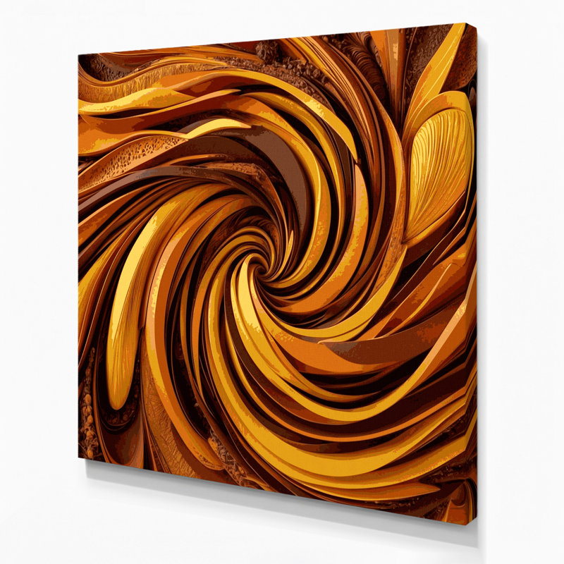Art mural sur toile Biomorphic Abstraction 6, H 12 po x l 12 po