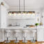 Barrile 6 - Light Matte Black Kitchen Island Pendant Linear Light Fixture Island Lights for Kitchen