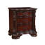 Ensemble de chambre à coucher à panneau tapissier très grand 6 pièces Swain: lit, commode, miroir, 2 tables de chevet, commode-989178345