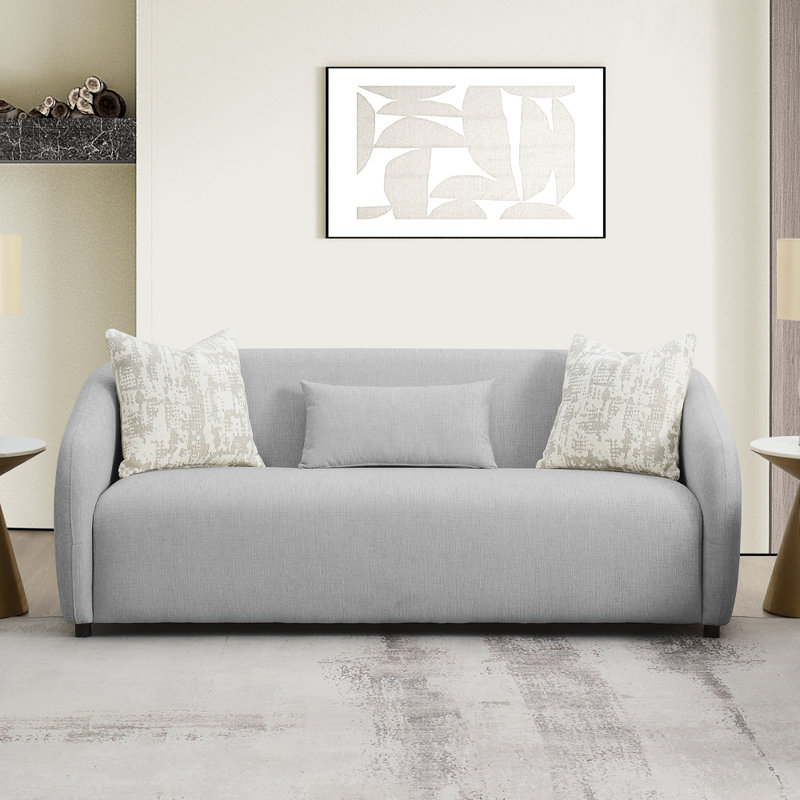 Canapé Jamali avec 3 coussins, Gris