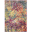 Tapis abstrait rose / vert / jaune Isabea-1377233238