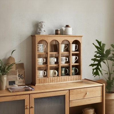 Support de rangement pour table de cuisine en bois massif