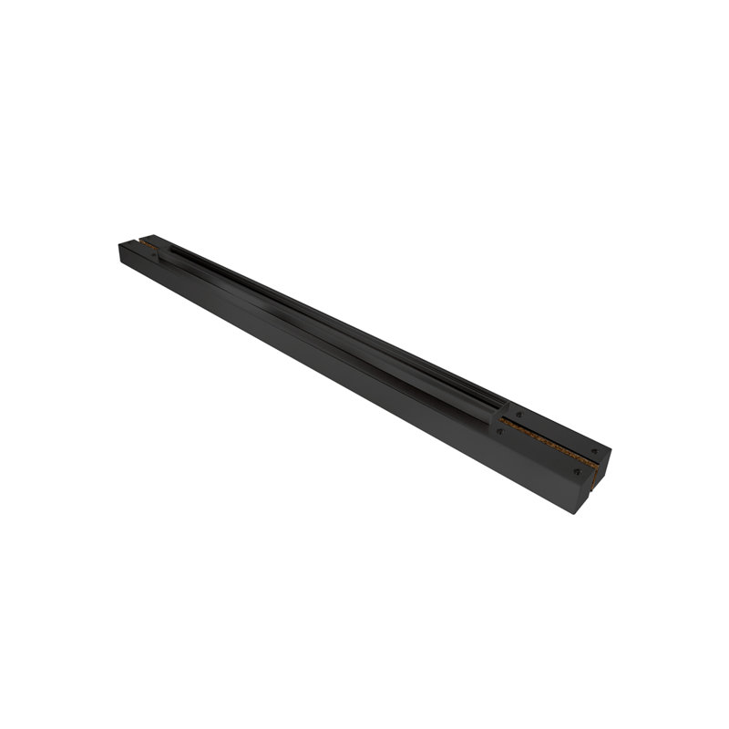 Embase flottante pour porte simple de 36 po FHC HF45MBS 1-3 / 4 po x 4-1 / 2 po préparée pour montage sur verre FHC STD OHCC 1/2 '- noir mat
