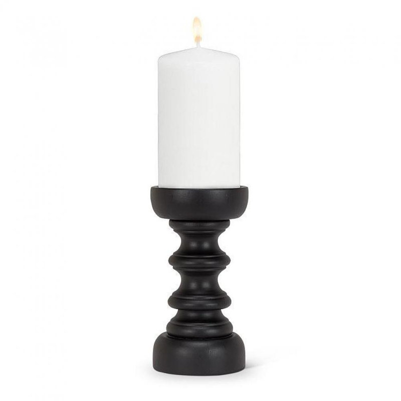 Pilier de table, Noir, H 7,5 po x l 4 po x P 4 po