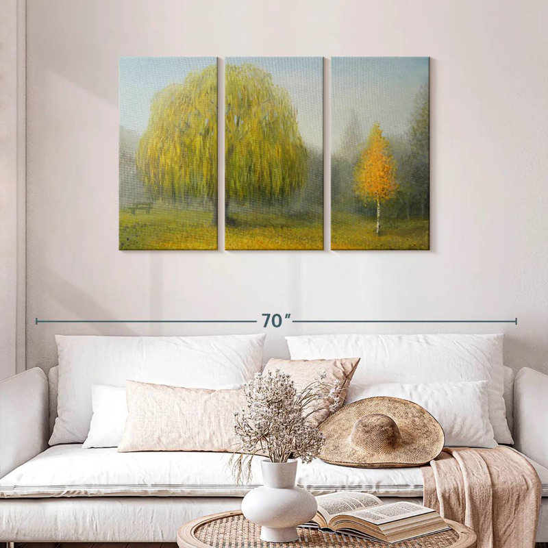 Peinture Harnek Misty Willow Tree, H 28 po x l 45 po