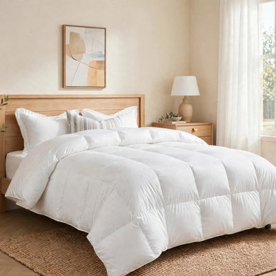 Couette/garniture de couette en duvet de qualité hôtelière, compartimentée, format King