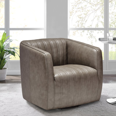 Upholstered Swivel Armchair