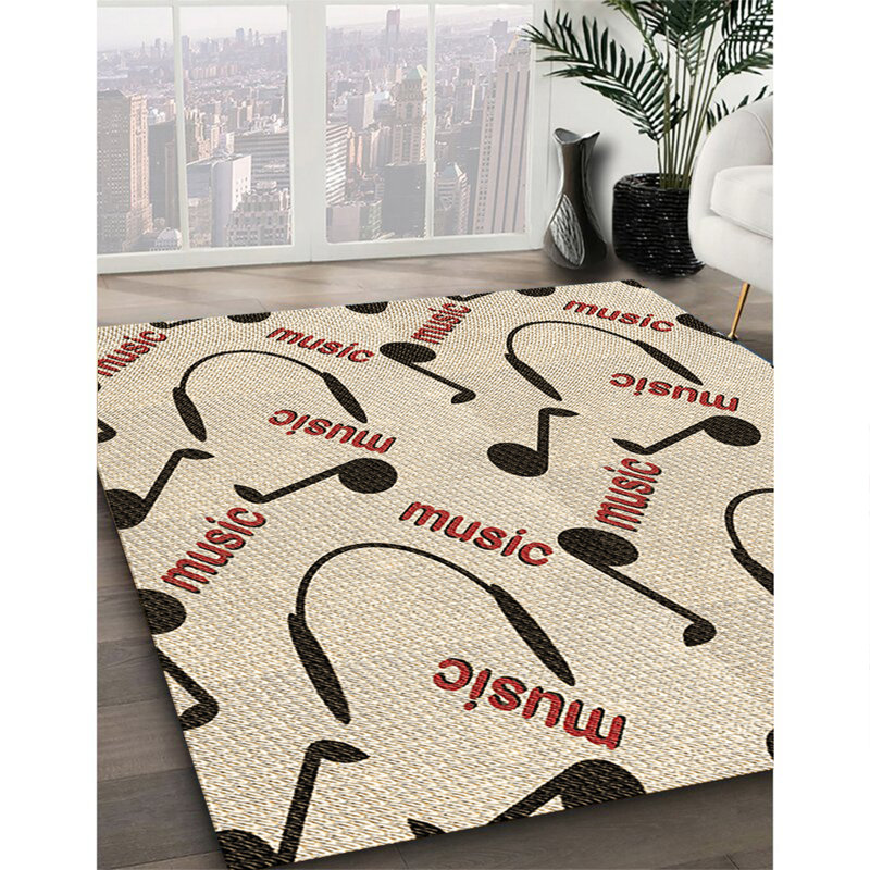 Tapis 100% à motif lavable à la machine 2989, Rectangle 3 pi x 5 pi