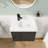 24 Inch Wall-Mounted Vanity with Ceramic Sink, Space-Saving Floating Design for Small Bathrooms-686635674