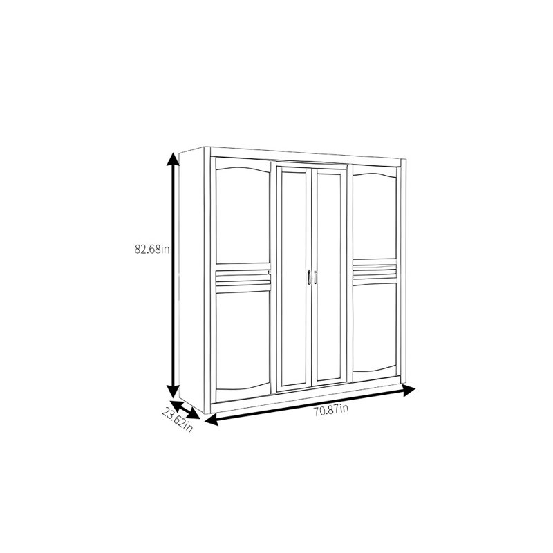 Garde-robe classique classique riche