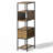 Industrial Style Bookshelf With Dog Bowl