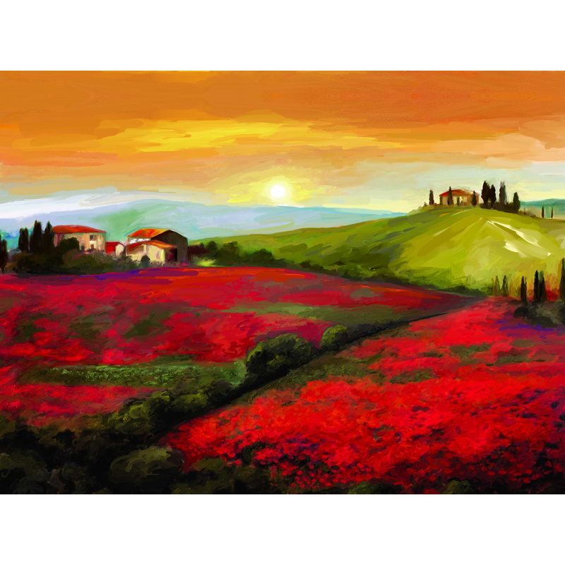 «An Evening in Tuscany», reproduction sur toile tendue, L 48 po x H 36 po