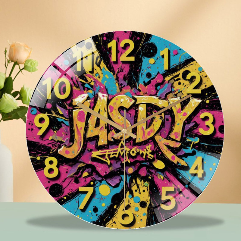 Horloge murale de style graffiti JASDY
