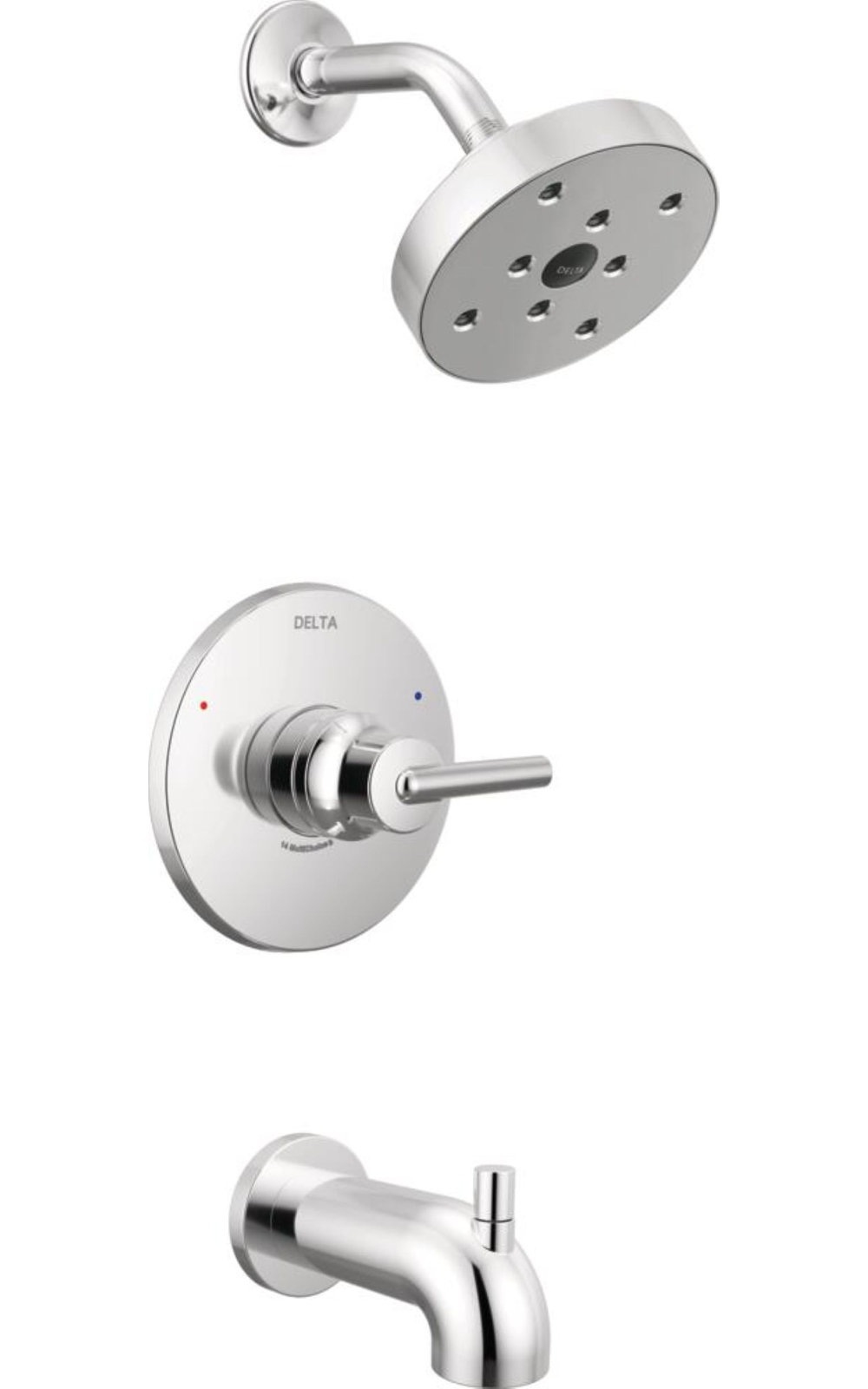Trinsic 14 Series Single-Function Tub Shower Set, Chrome
